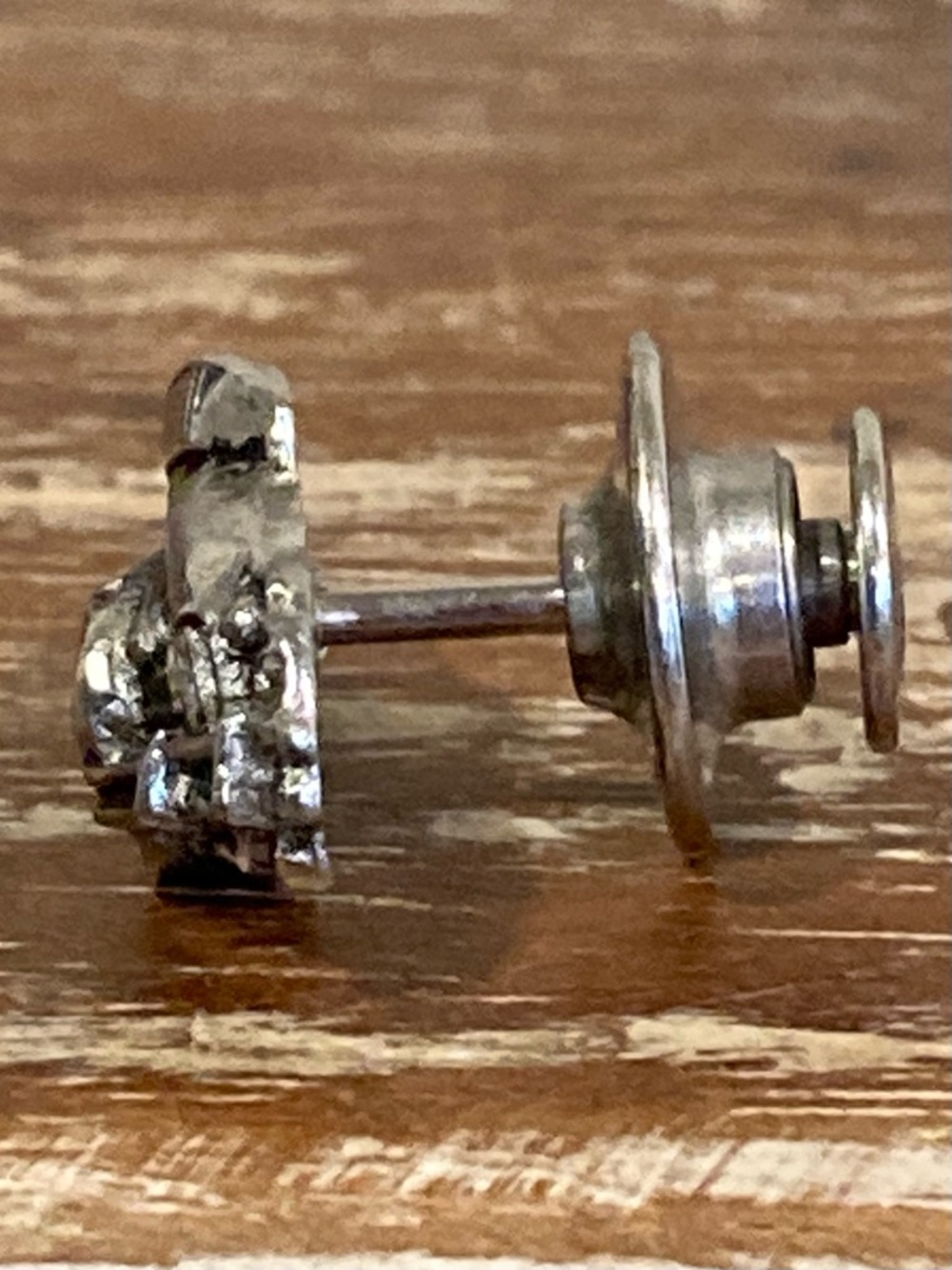 Vintage Silver-Tone Car Lapel Pin - Picture 13 of 15